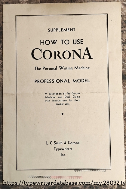 Instruction cover.