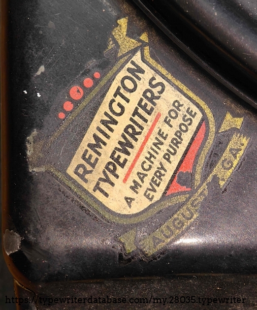 Remington shield decal.