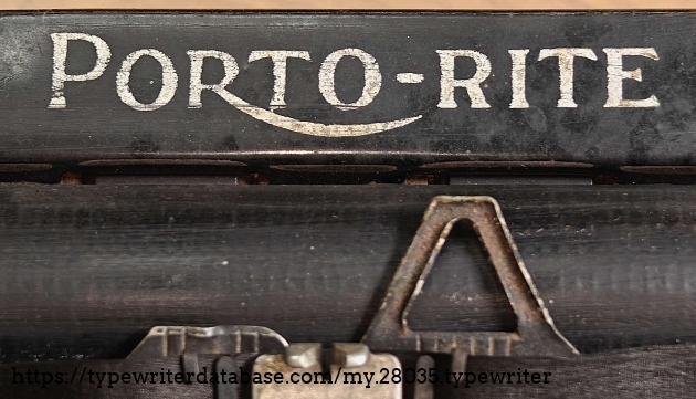 Porto-Rite decal.