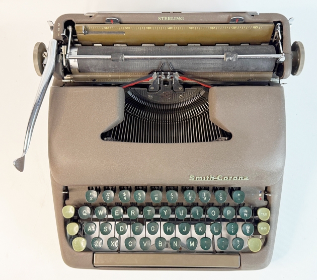 Smith Corona "Sterling" from the top...