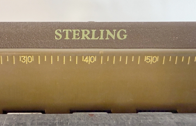 Smith Corona "Sterling" from the model logo on the top...