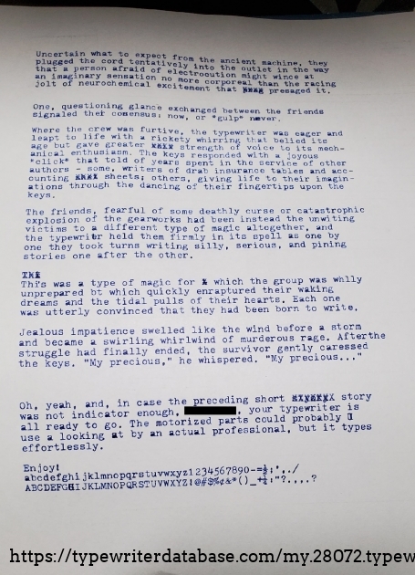 Typefont sample - extended