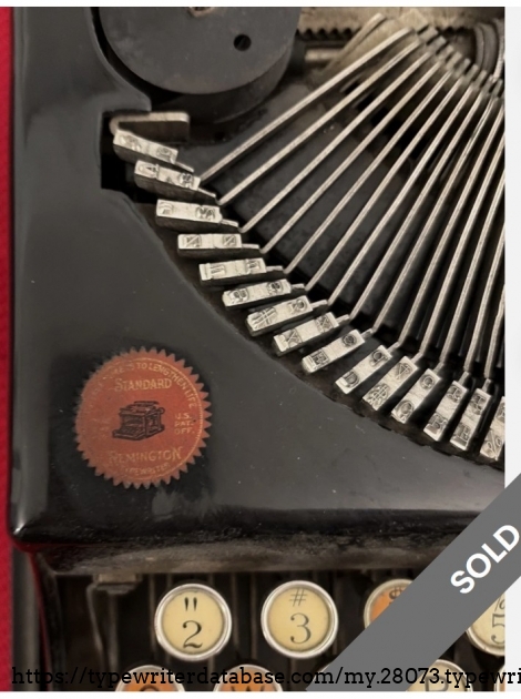 Remington typewriter decal.