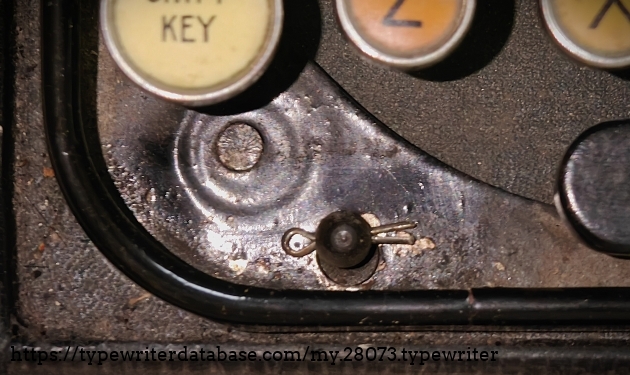 Left front foot riser, top view of weld point.