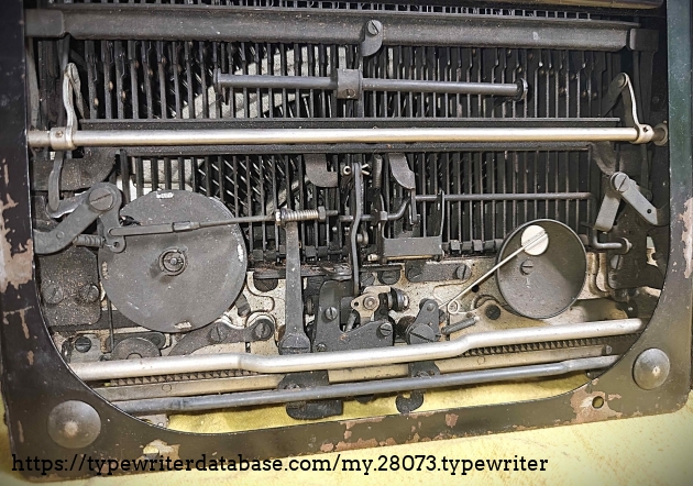 Underside rear mechanism.