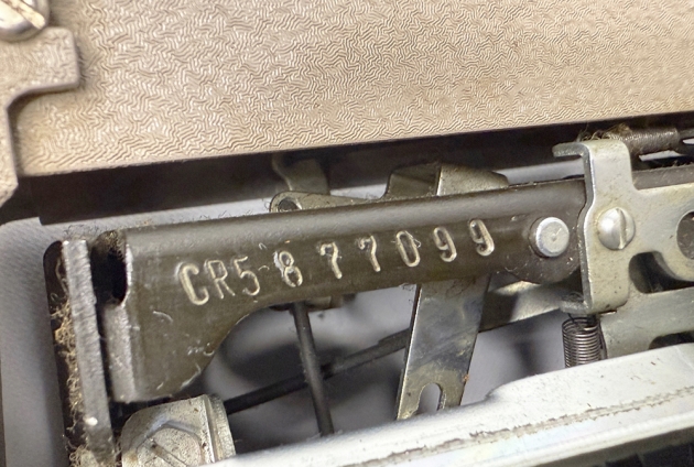 Royal "Caravan" serial number location...