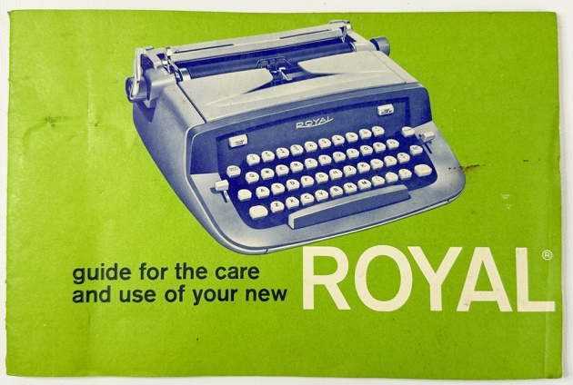Royal "Caravan" included manual...