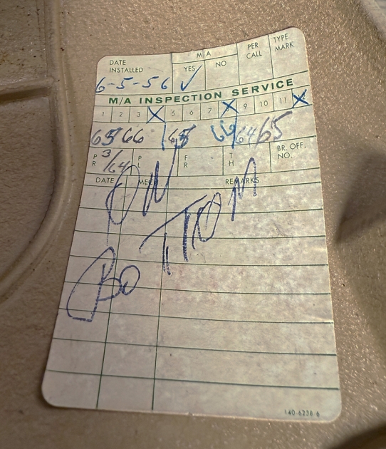 IBM "Model B" service tag...