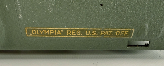 Olympia "SM3" from the back, detail two...