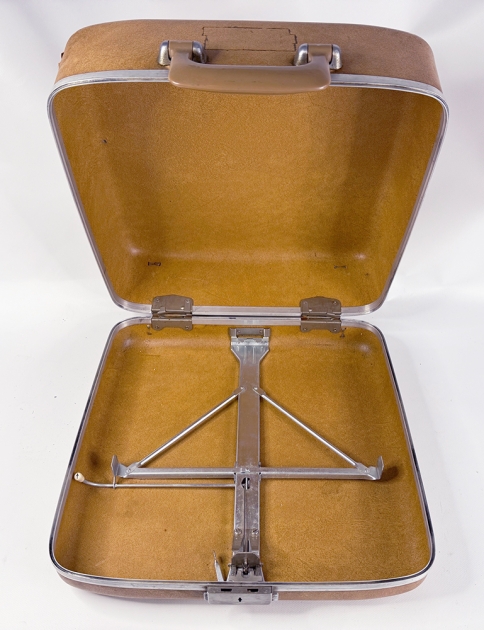Smith Corona "Silent Super" with "Holiday" travel case, inside...