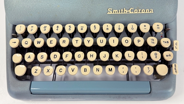 Smith Corona "Silent Super" from the keyboard...