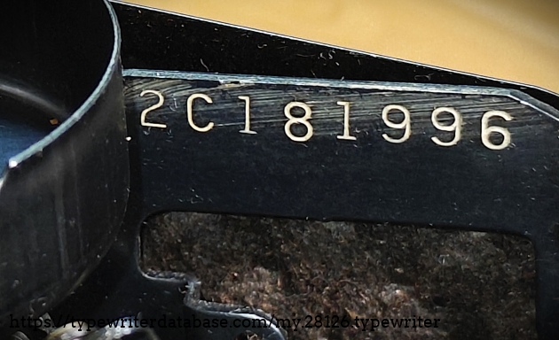 Serial number.