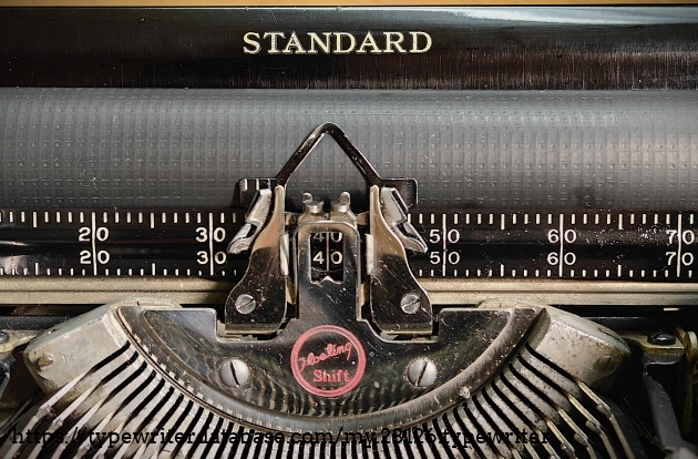 Platen and paper table closeup.