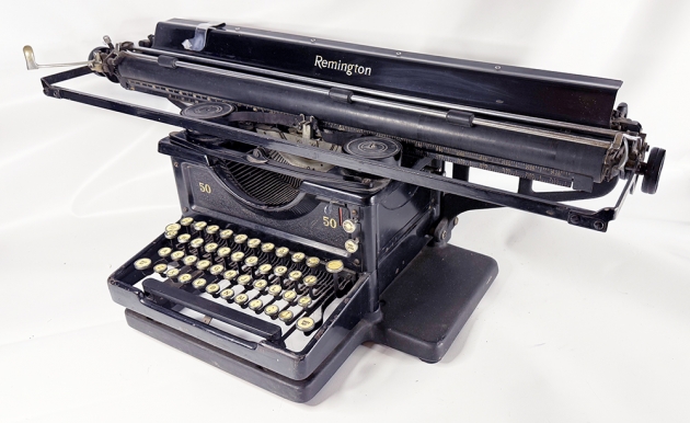 Remington "50" from the right side, 3/4 view...