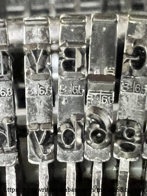 #8 Elite typeface, appears to be 11 cpi.