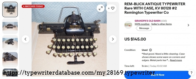 eBay listing, main page.
