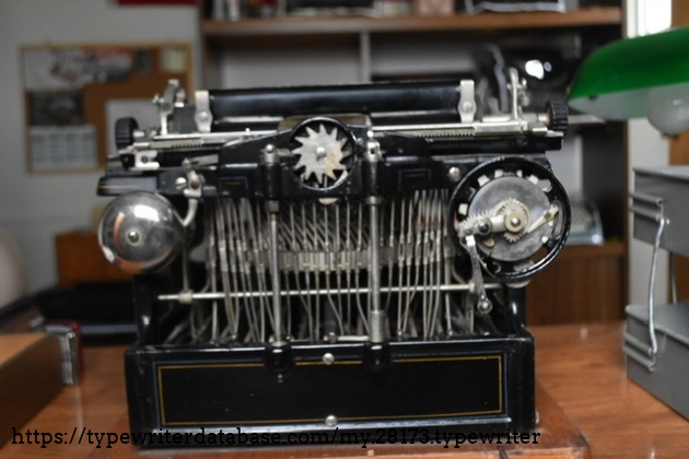 Rear view of machine.