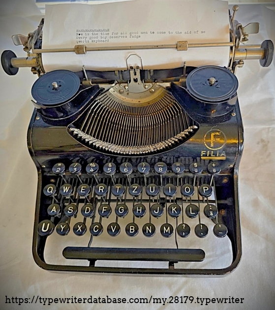 Front view, paper inserted.