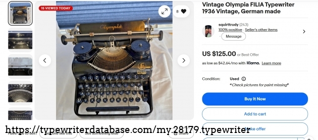 Main eBay listing.