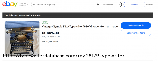 eBay sold listing page.