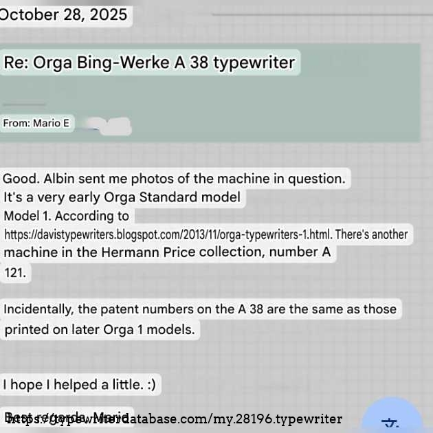 The discussion ended quickly, but it is worth noting the significant structural differences. When comparing my unit (Orga A38) with mass-produced machines, a clear disparity in quality is visible. The A14 model is made of a noticeably inferior metal alloy, which suggests different manufacturing standards across various production phases.
​In my opinion, Stephen began the full production line with the A1 model, intentionally using such numbering to camouflage the original verification prototype from 1908.
