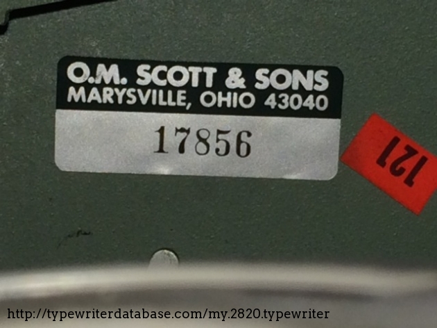 A little bit of local provenance - the machine used to be owned by the Scotts Lawn company, which is headquartered nearby.