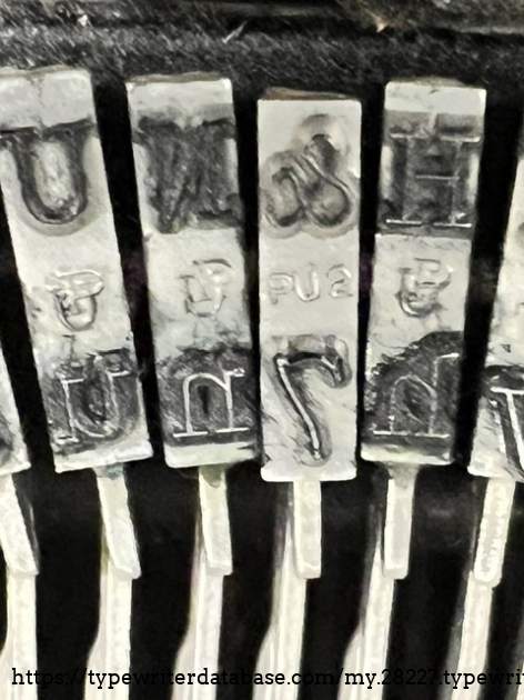 UP mark is Union Foundry Underwood Pica, at 10 cpi.