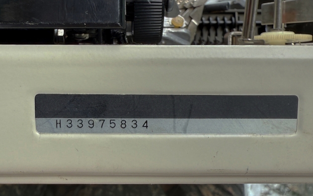 Sears "with correction" serial number location...