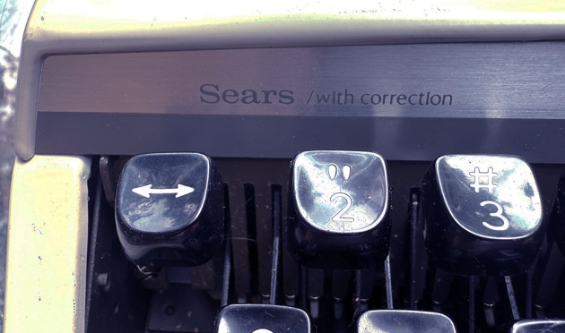 Sears "with correction" Maker/model logo on the front...