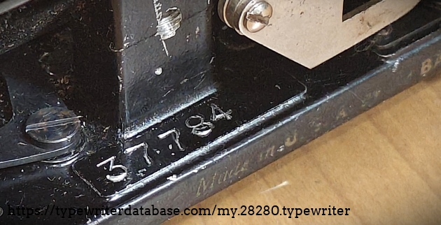 Serial number.