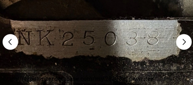 Serial number.