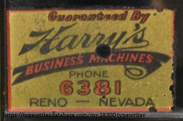 Cool label.  Same one also inside the case lid.  So at one point this Royal P was on the other side of the country.  They still seem to exist in Northern Nevada as HBM Technology Partners.  Might drop them an e-mail.