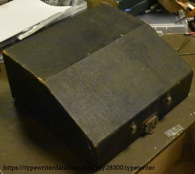Like many cases of this age, the leather handle has gone.