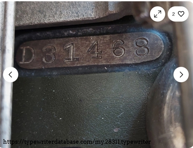 Serial number.