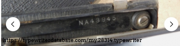 Serial number.