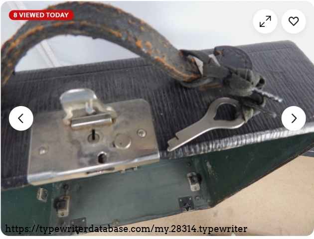 Case top with key.