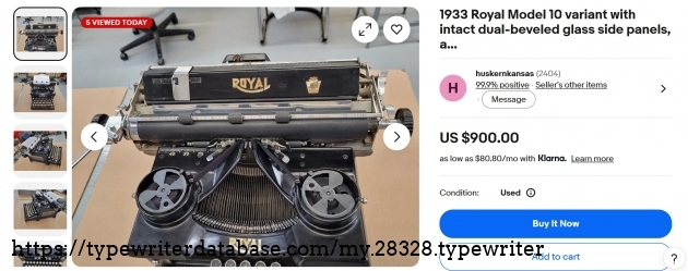 Main eBay listing.