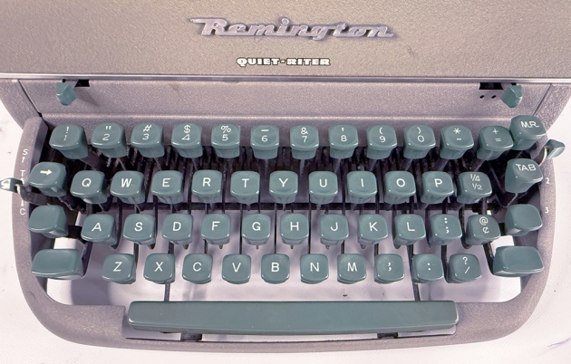 Remington "Quiet-Riter" from the keyboard...