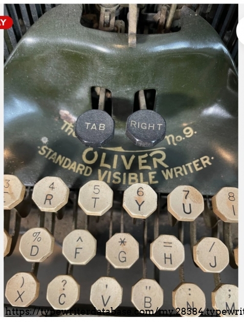 Tab and Right key detail.