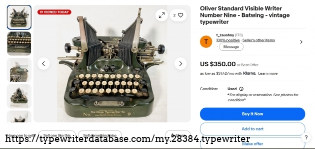 Main eBay listing page.