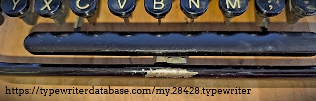Front rim and space bar.
