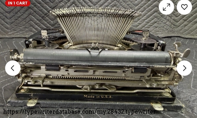 Aft, typebars extended.
