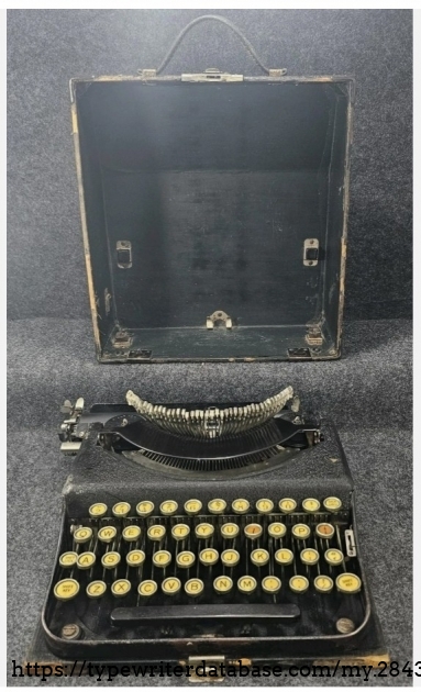 Front view with case base & lid.