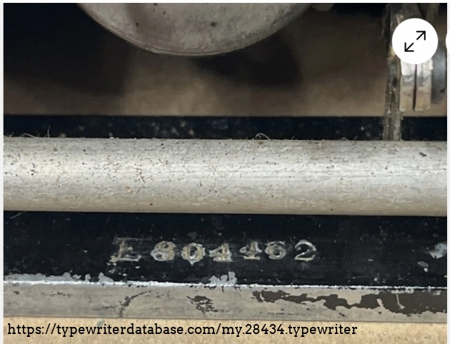 Serial number close-up.