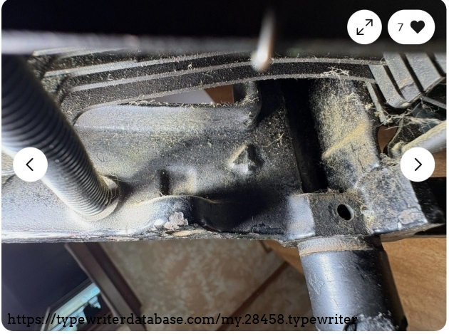 Raised casting of a number "4" on the underside - model number?