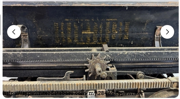Paper table, rear.