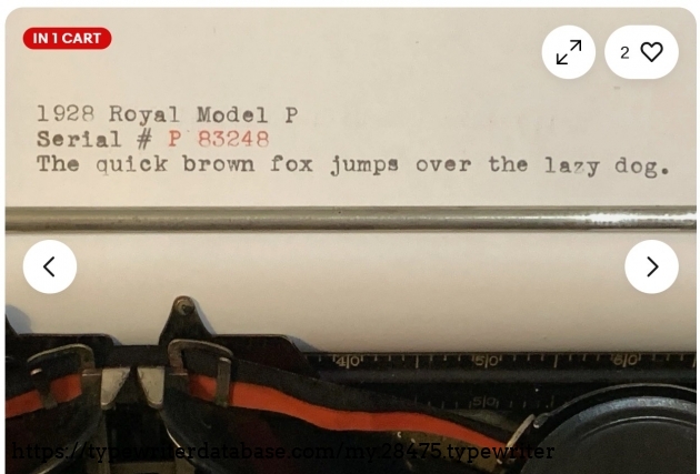 Alternate typing sample.