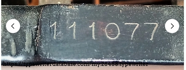 Serial number.