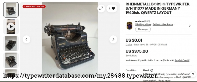 eBay main listing view.
