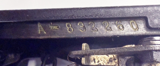 Royal "Quiet" serial number location...